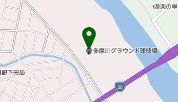 多摩川グラウンド球技場の地図画像
