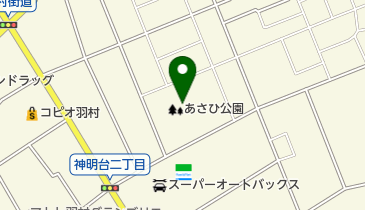 羽村市立あさひ公園球技場の地図画像