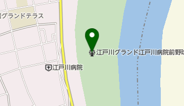 江戸川グランド江戸川病院前野球場の地図画像