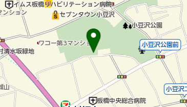 小豆沢野球場の地図画像