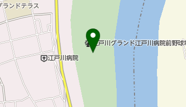 江戸川グランド江戸川病院前少年野球場の地図画像