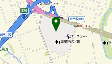 玉川野毛町公園野球場の地図画像