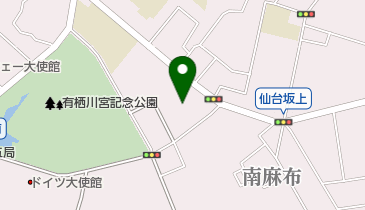 麻布運動場軟式野球場の地図画像