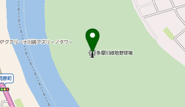 多摩川緑地野球場の地図画像
