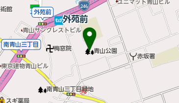 青山運動場軟式野球場の地図画像