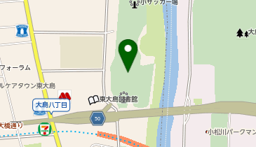 大島小松川公園小野球場の地図画像