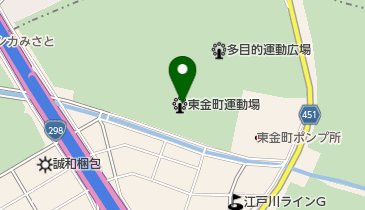 東金町運動場少年野球場の地図画像