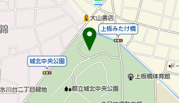 城北中央公園軟式野球場の地図画像