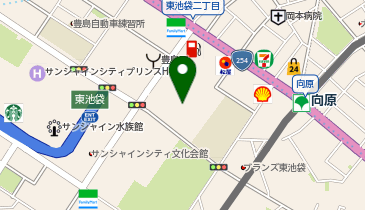 豊島区総合体育場野球場の地図画像