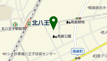 高倉公園野球場の地図画像