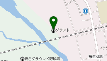 多摩川中央公園グランドの地図画像