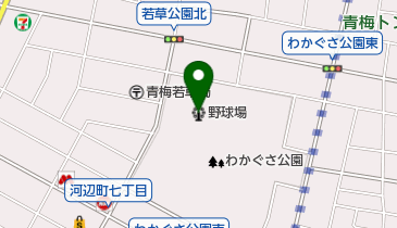 わかぐさ公園野球場の地図画像