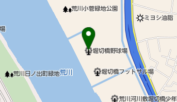 堀切橋野球場の地図画像