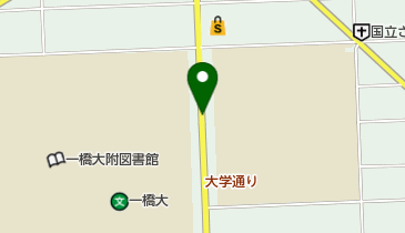 国立大学通りの地図画像