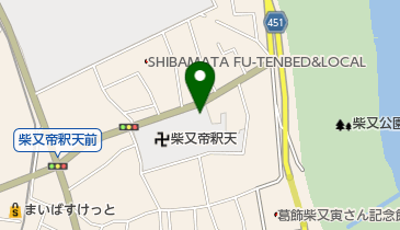 柴又帝釈天界隈の地図画像