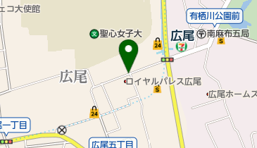 広尾の朝市の地図画像