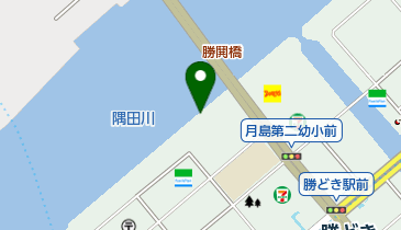 勝鬨橋周辺の地図画像