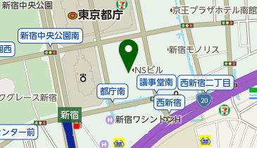 新宿NSビル展望ロビーの地図画像