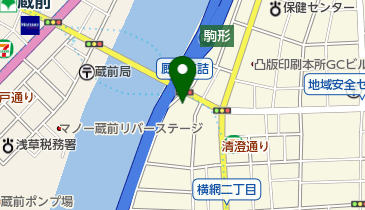 屋形舟 隅田川下りの地図画像