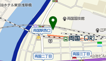 両国地ビールの地図画像