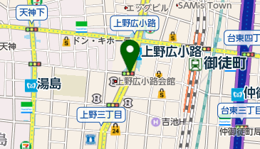 うえの夏まつりパレードの地図画像