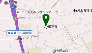 厳正寺水止舞の地図画像