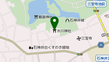 石神井氷川神社例祭の地図画像