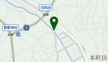 恩田川自転車歩行者道路の地図画像
