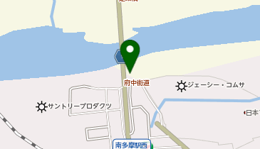 多摩川サイクリングロード(右岸)の地図画像