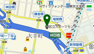 千代田区立スポーツセンター弓道場の地図画像