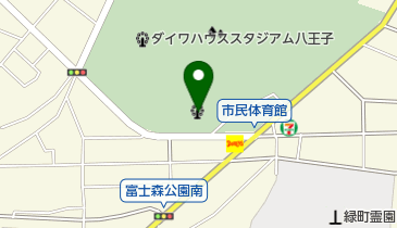 八王子市富士森体育館第五競技場の地図画像