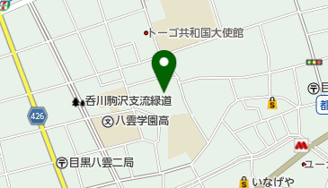 (八雲)氷川神社の地図画像