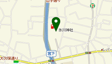 氷川神社の地図画像