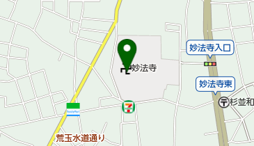 妙法寺の地図画像