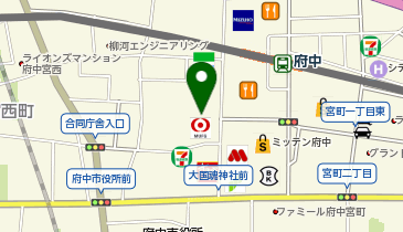 RAKU SPA Station府中の地図画像