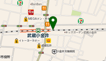 RAKU SPA Station武蔵小金井の地図画像