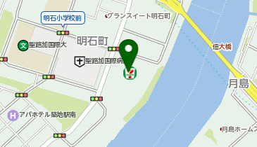 聖路加ガーデンの地図画像