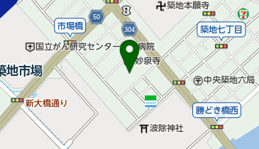 築地魚河岸の地図画像