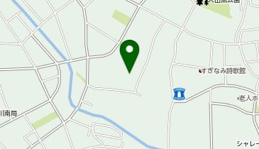 荻外荘公園の地図画像