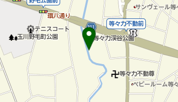 等々力渓谷の地図画像