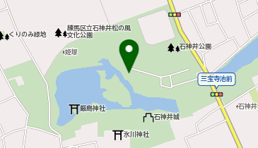三宝寺池の地図画像