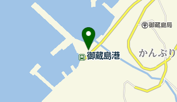 御蔵島港の地図画像