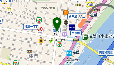 雷門の地図画像