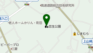 忠生公園の地図画像