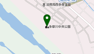 多摩川中央公園の地図画像