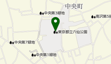 東京都立六仙公園の地図画像