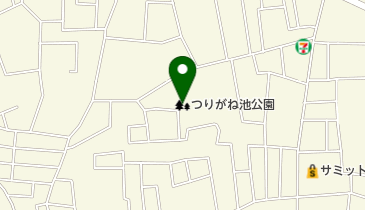 つりがね池公園の地図画像