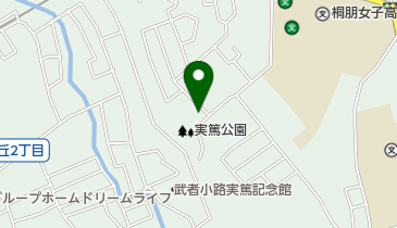 実篤公園の地図画像