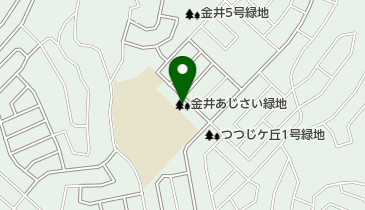 金井あじさい緑地の地図画像