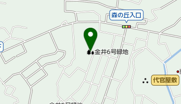 金井6号緑地の地図画像